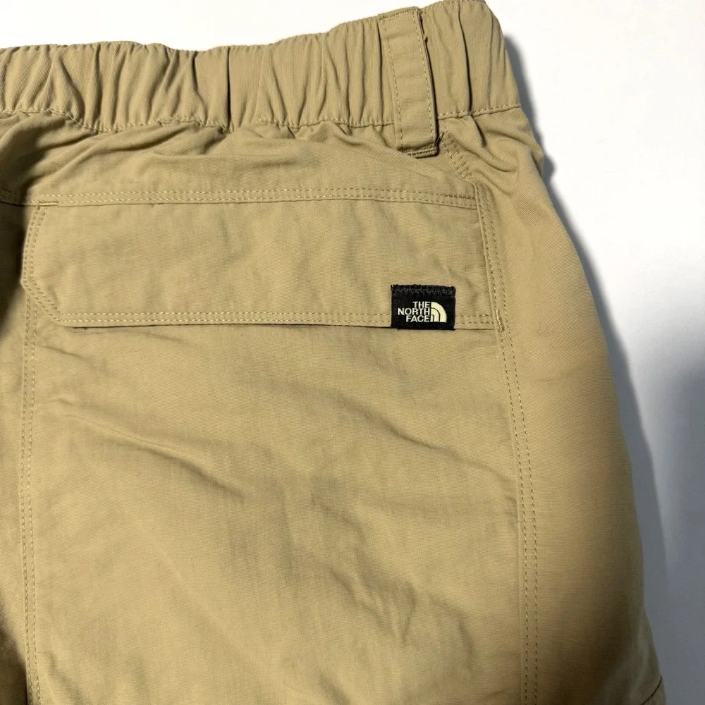 The North Face Mens Horizon Cargo Shorts Khaki‎ Tan Nylon Hiking Belted XXL